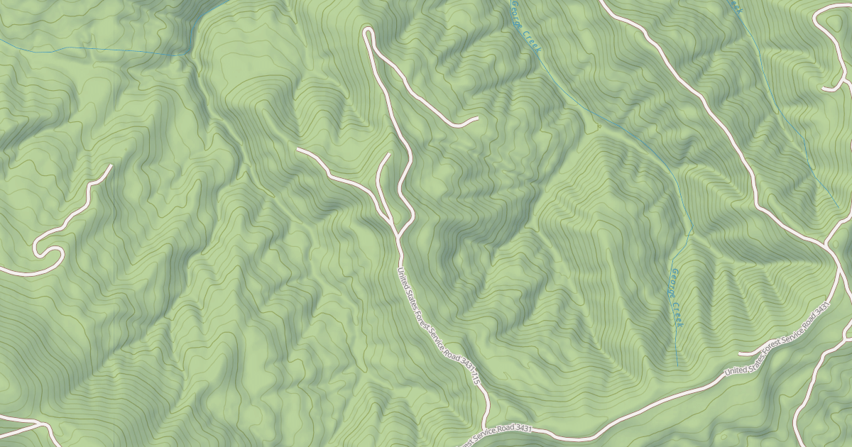 Map preview of USFS National Forest System Roads {498CE736-567F-4CF4-93F8-F592BCE89E2D}