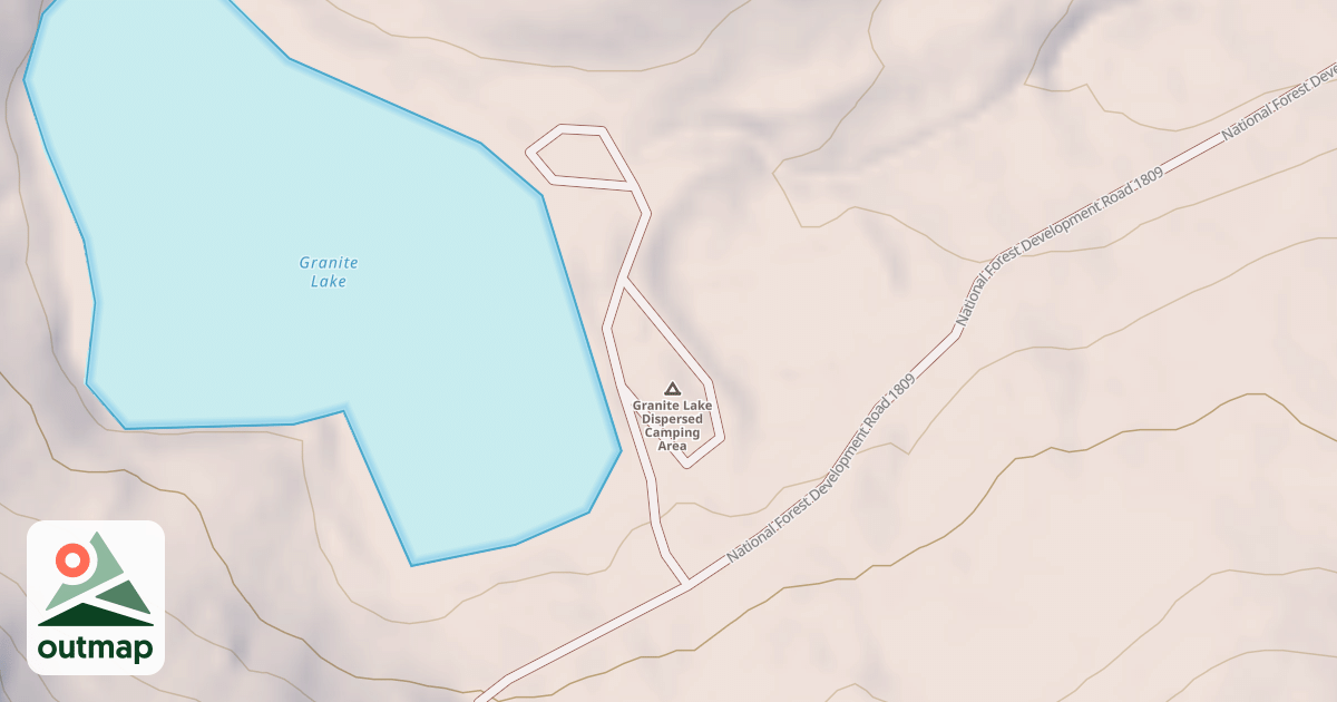 Map of GRANITE LAKE