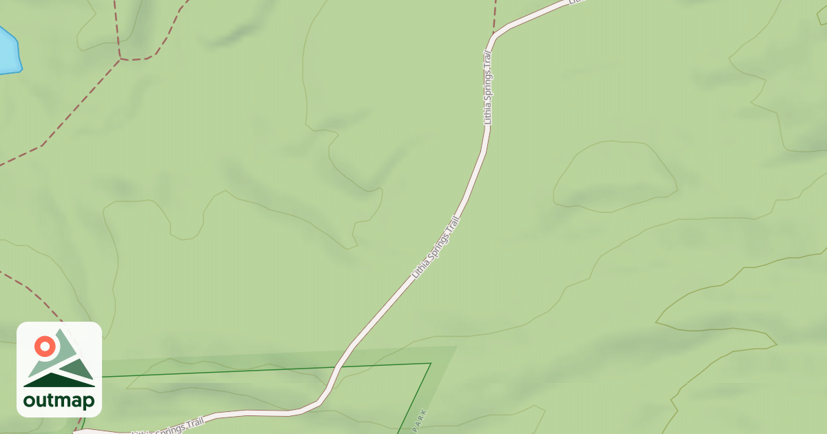 Map of Lithia Springs Trail