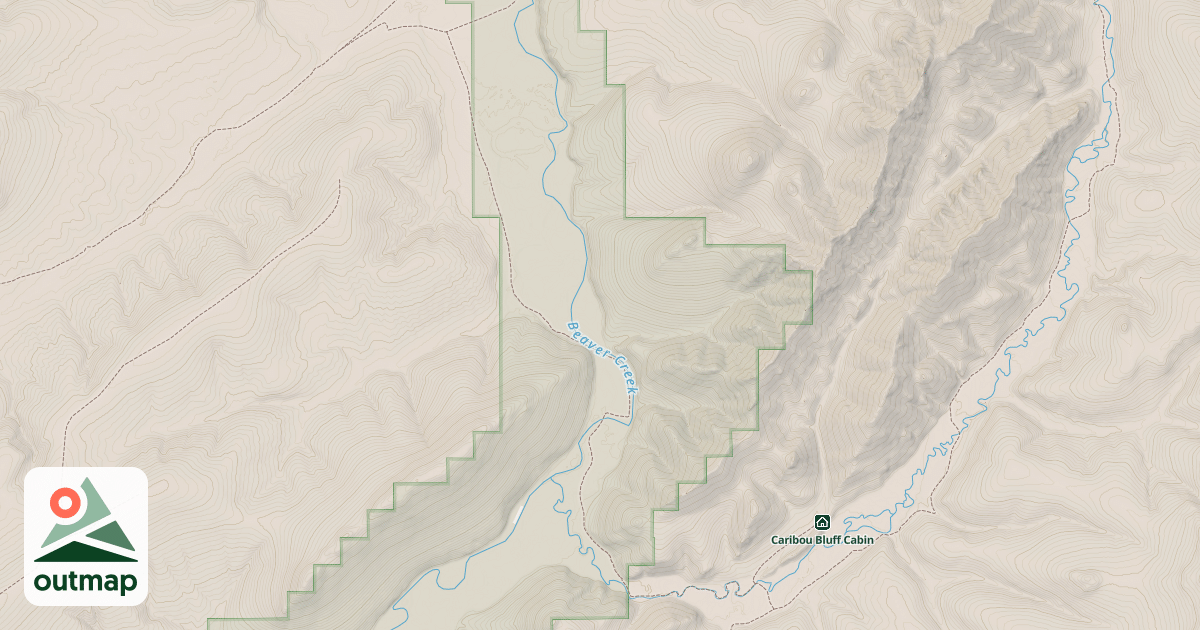Map of Fossil Gap Trail