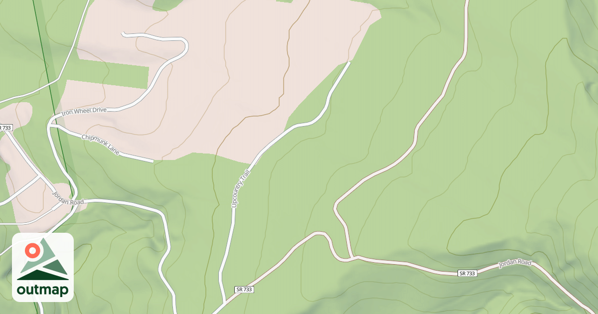 Map of JORDAN SPUR