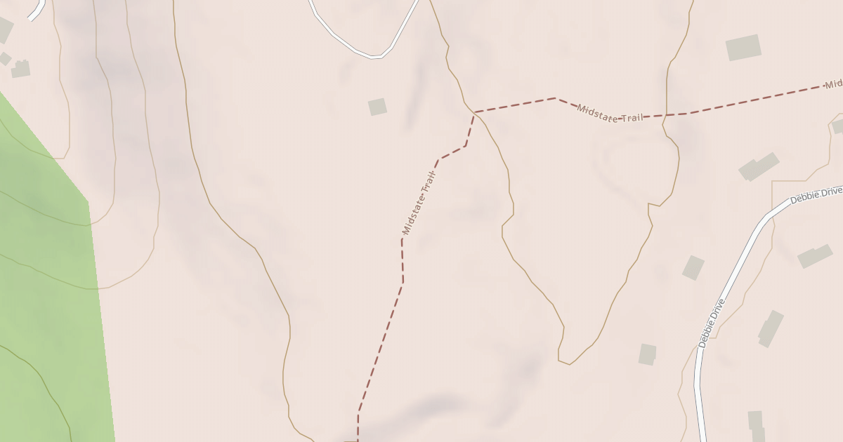 Map preview of Midstate Trail