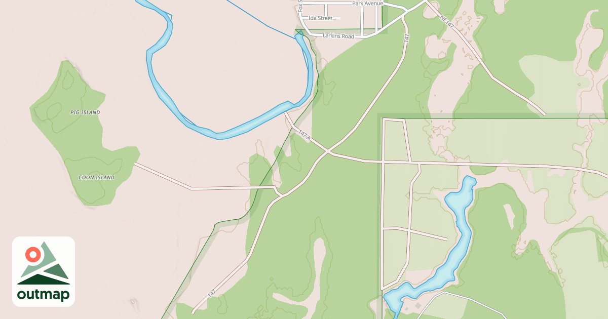 Map of ALLIGATOR CREEK