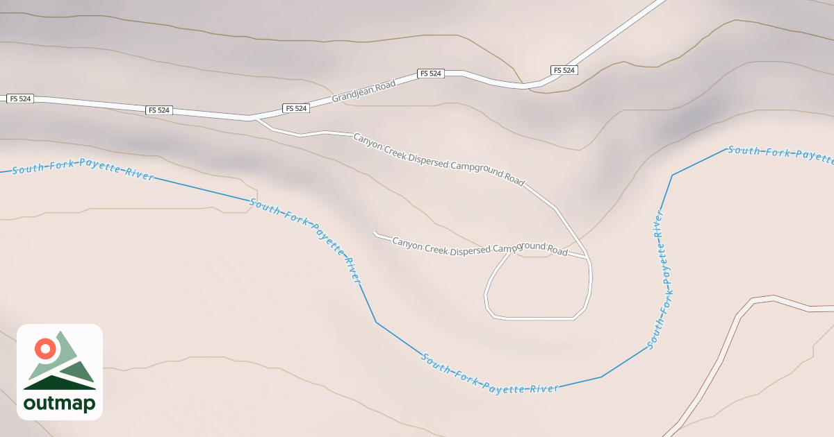 Map of CANYON CREEK DISPERSED