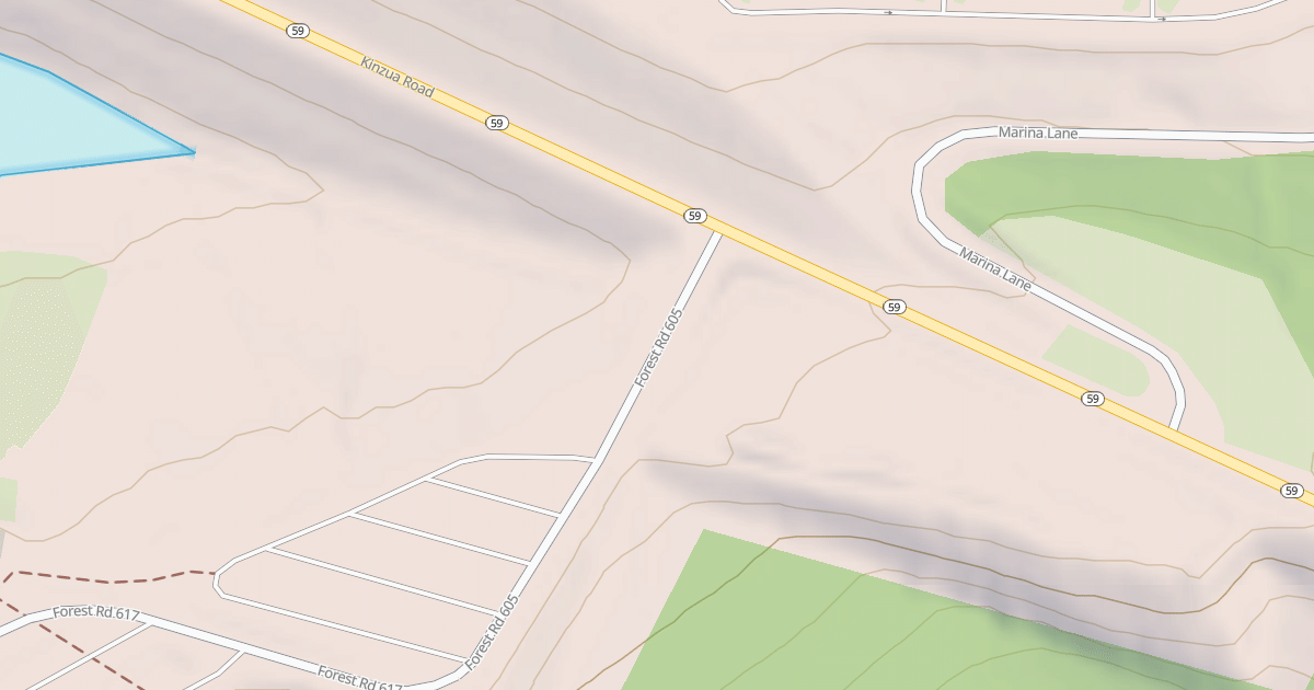 Map preview of KINZUA BEACH - A