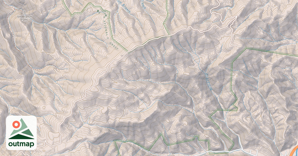 Map of RICH MOUNTAIN