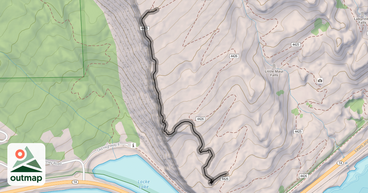 Map of Little Moab Trail #4425