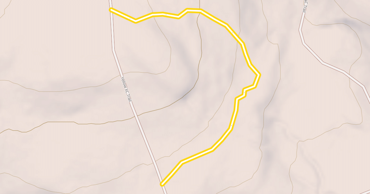 Map preview of Yellow / Blue Dot XC Trail