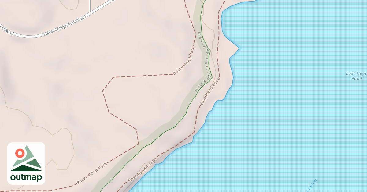 Map of Easthead Reservoir Trail