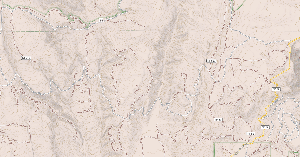 Map preview of USFS National Forest System Roads {3BF0C1AB-6996-4CCE-86C5-1AE354047131}