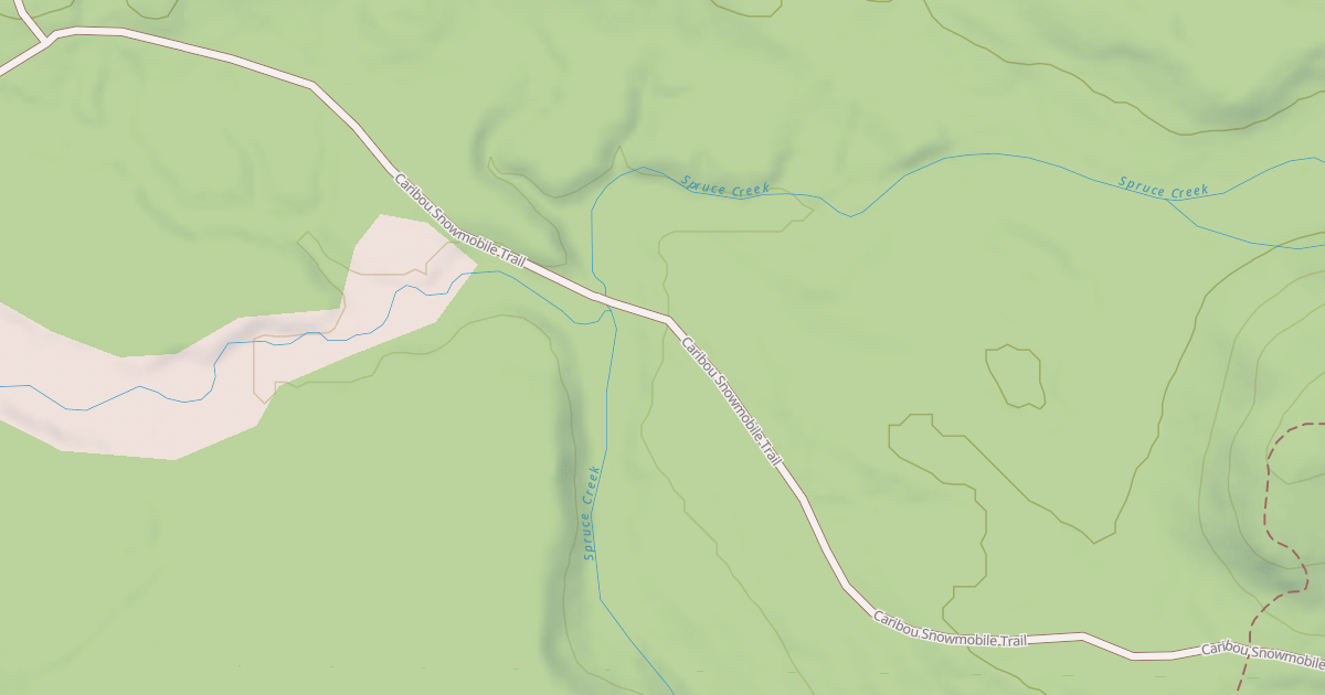 Map preview of Caribou Snowmobile Trail
