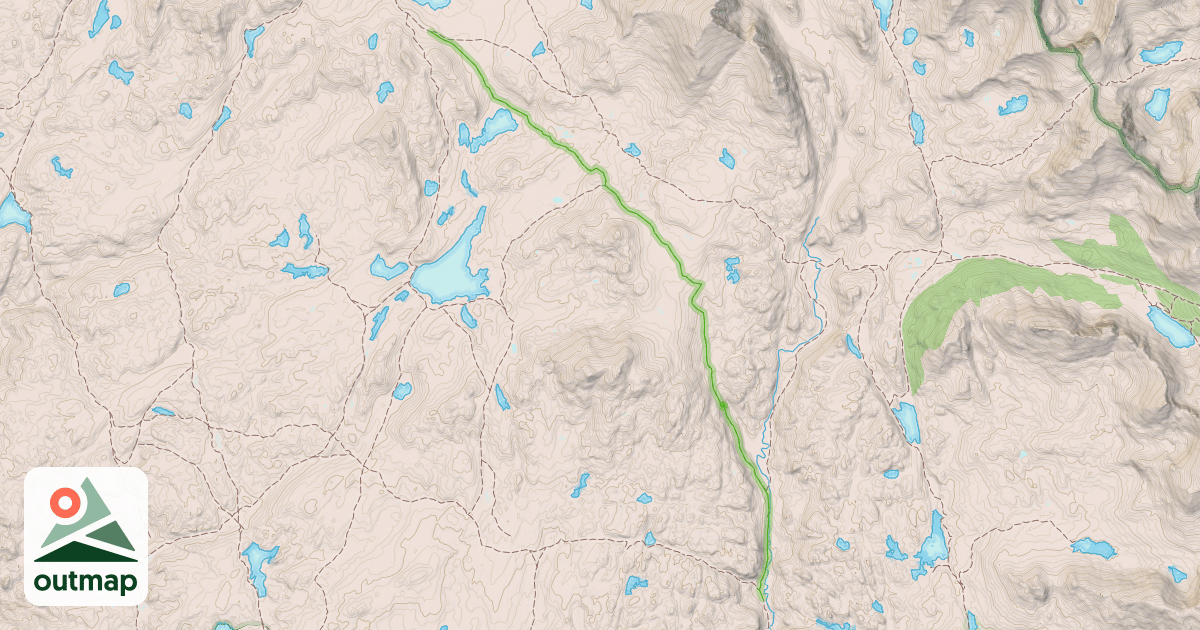 Map of Highline Trail