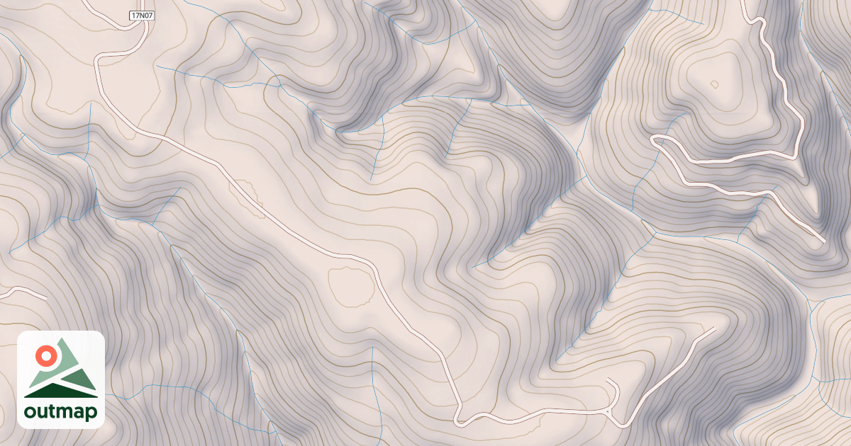 Map of LOWER COON MTN