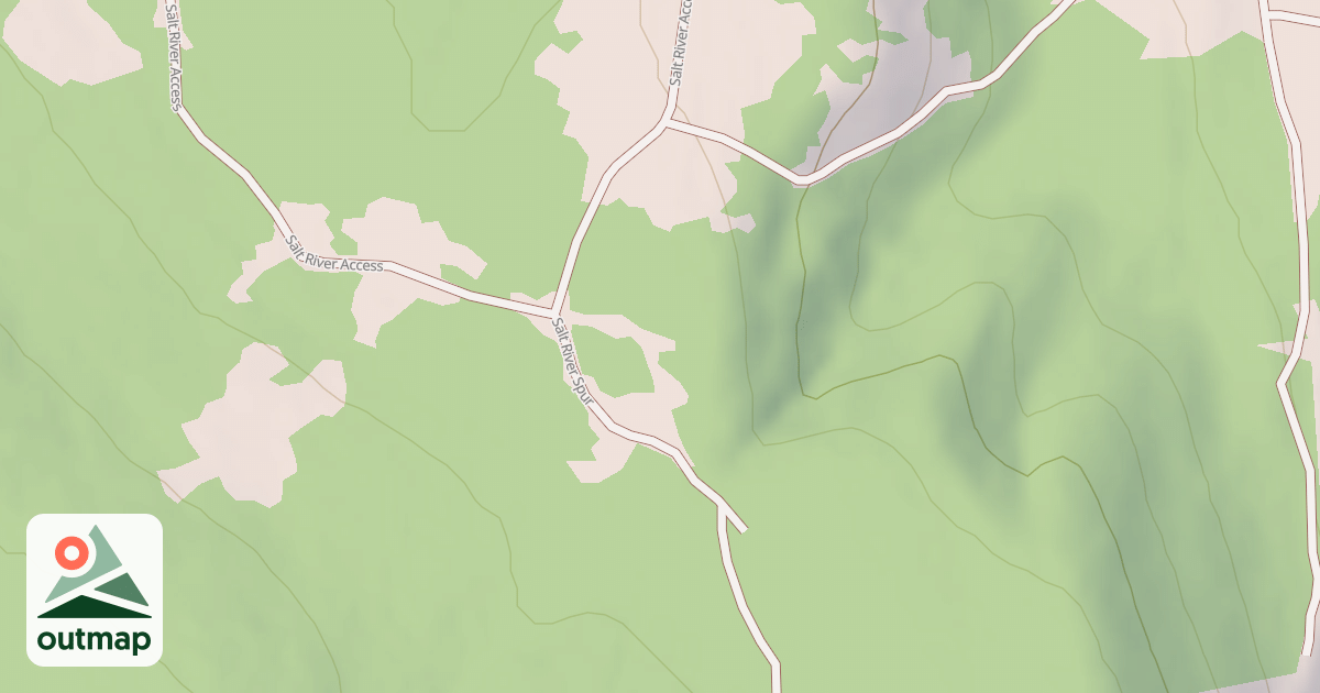 Map of SALT RIVER SPUR