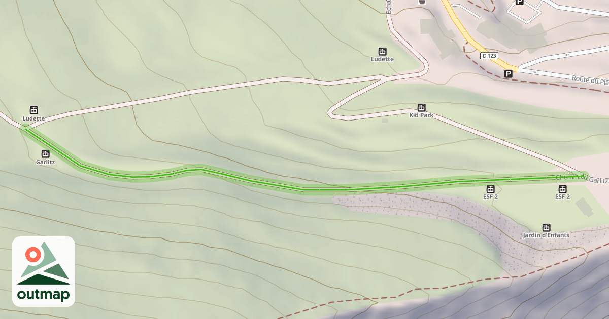 Map of Chemin du Garlitz