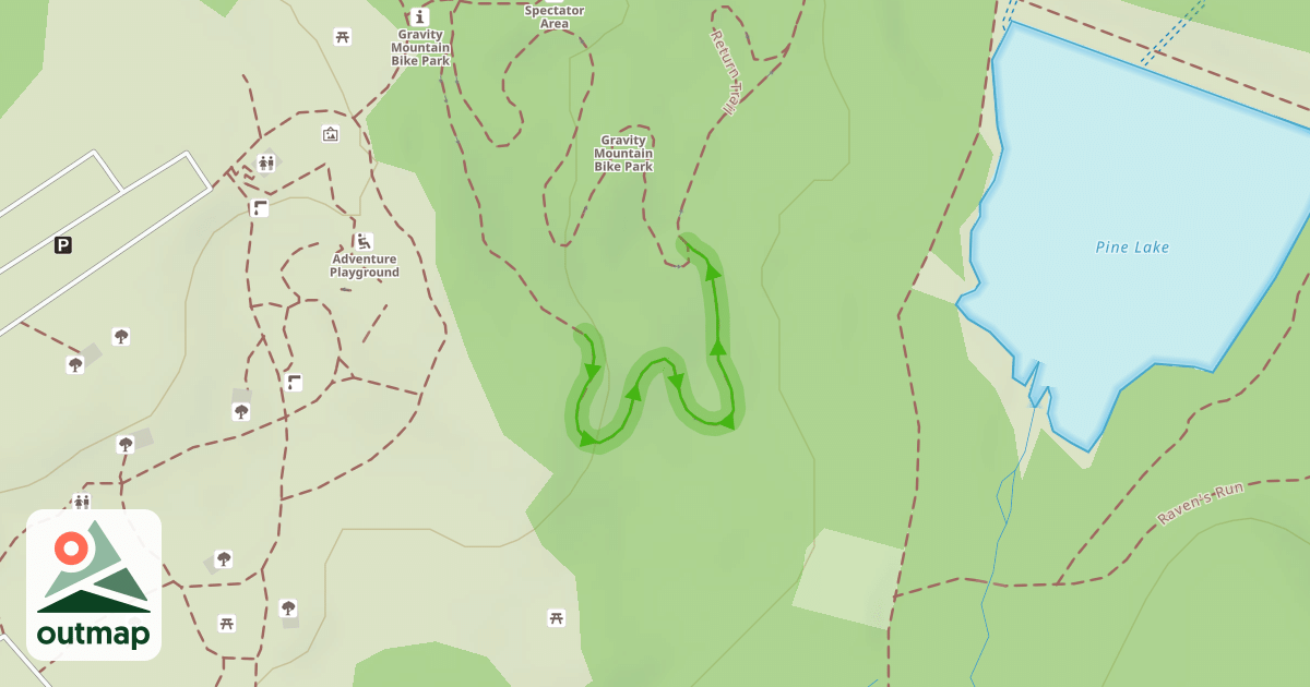 Map of Beginner Bike Trail
