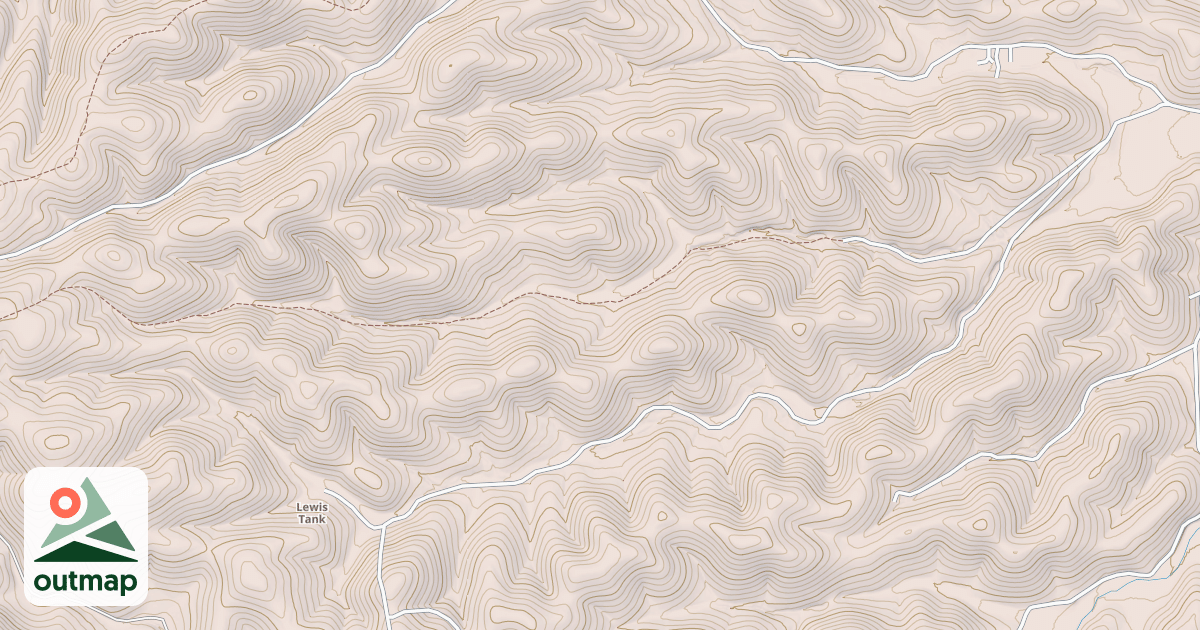 Map of LEWIS CANYON