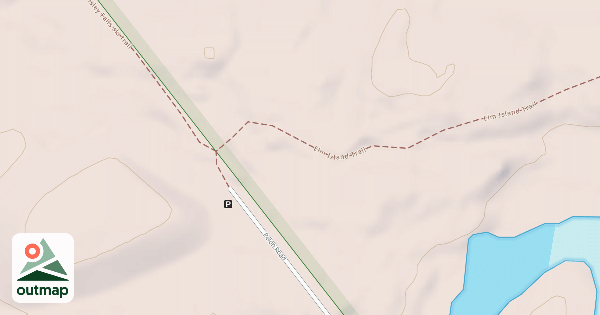 Map of Elm Island Trail