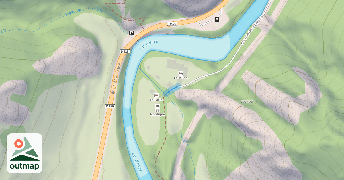 Map of Chemin de la Colonie