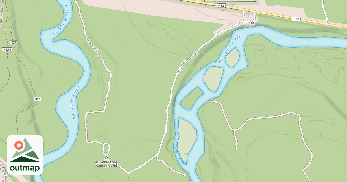 Map of AUSABLE LOOP