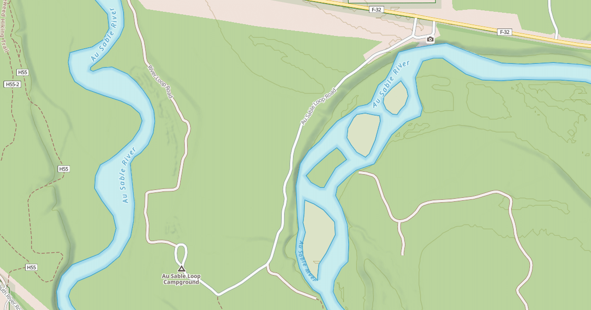 Map preview of AUSABLE LOOP