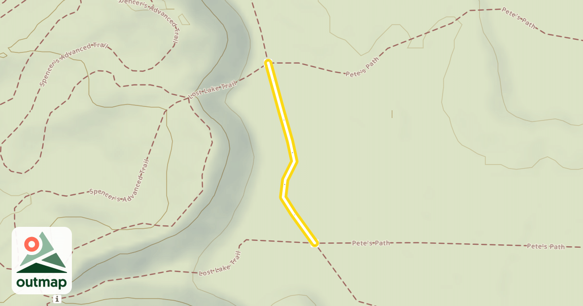 Map of Pete's Path