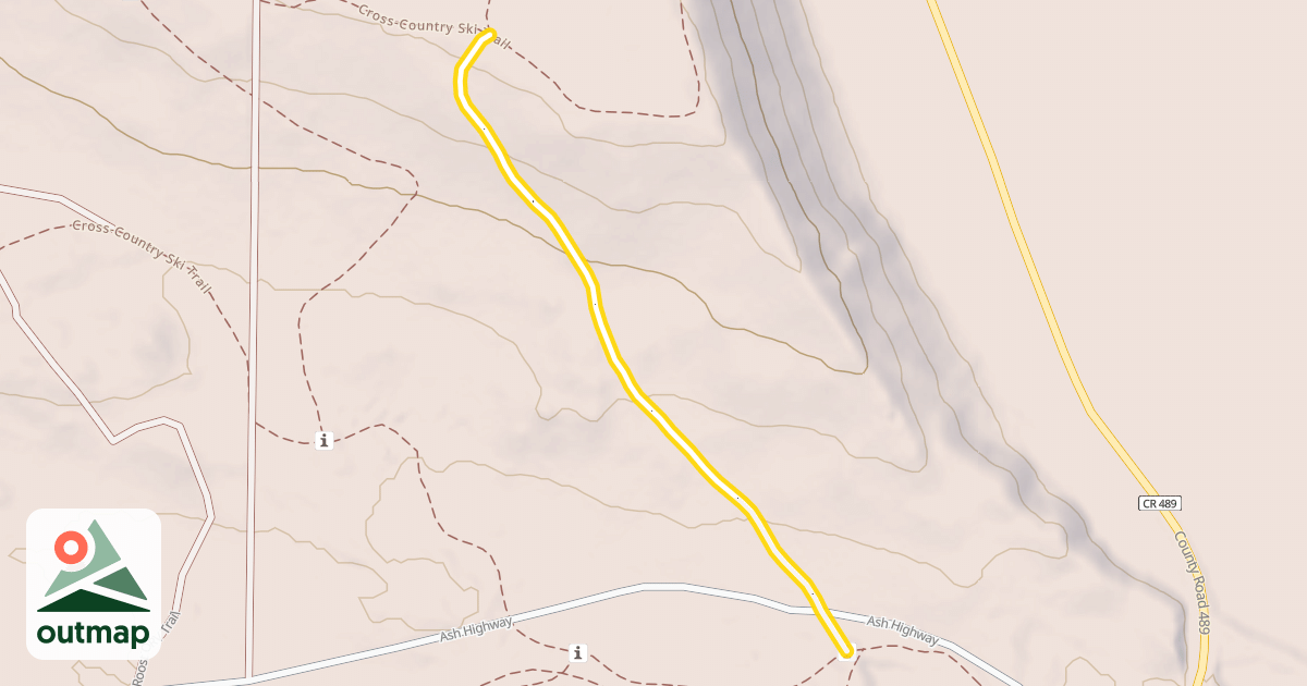 Map of Cross-Country Ski Trail