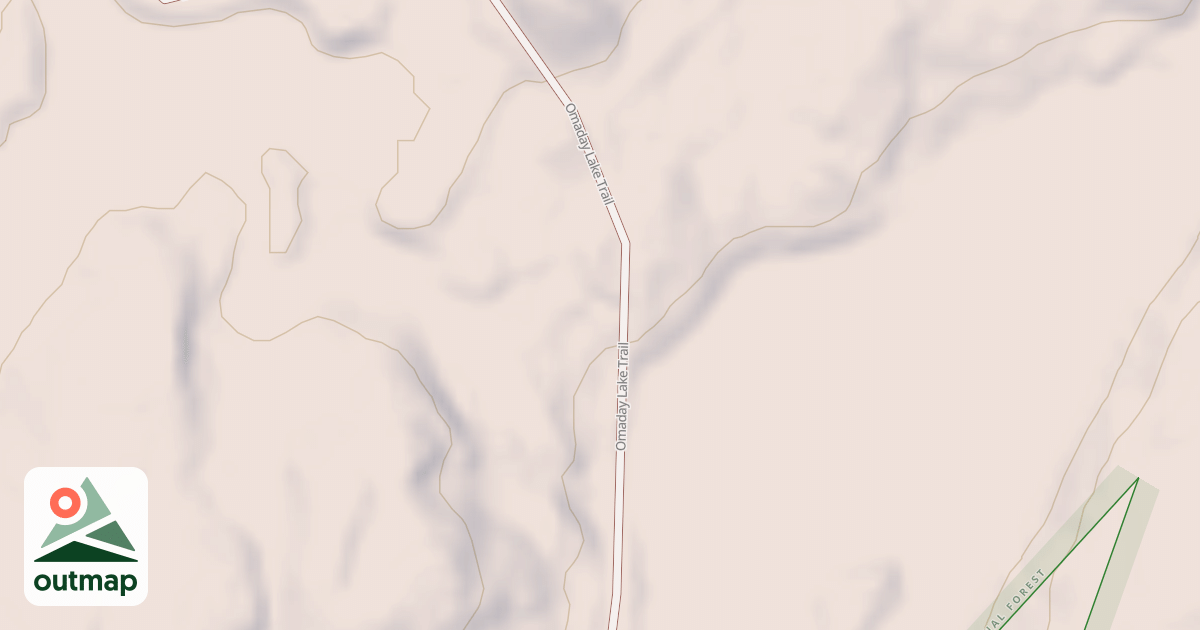 Map of Omaday Lake