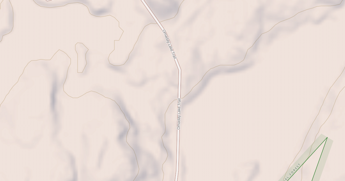 Map preview of Omaday Lake