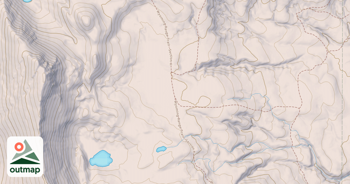 Map of Middle Piney North (H Trail)