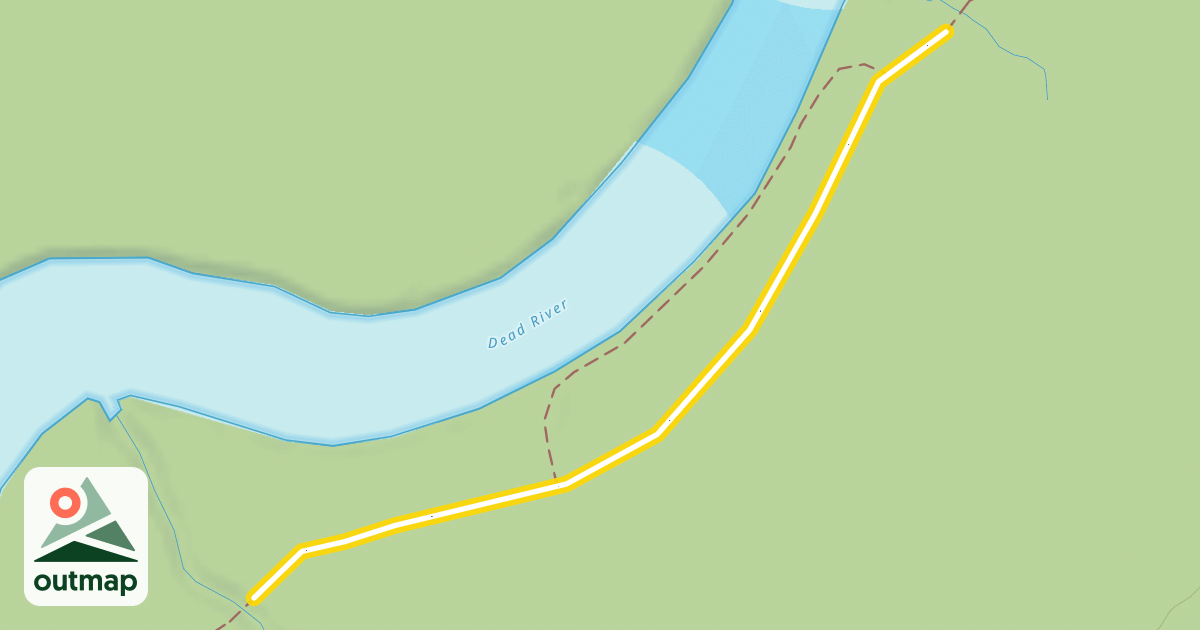 Map of Maine Hut Trail