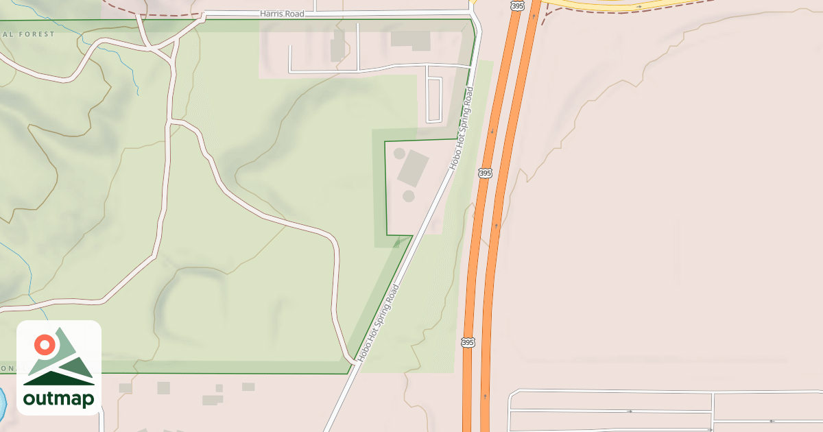 Map of BENCH MARK ROAD
