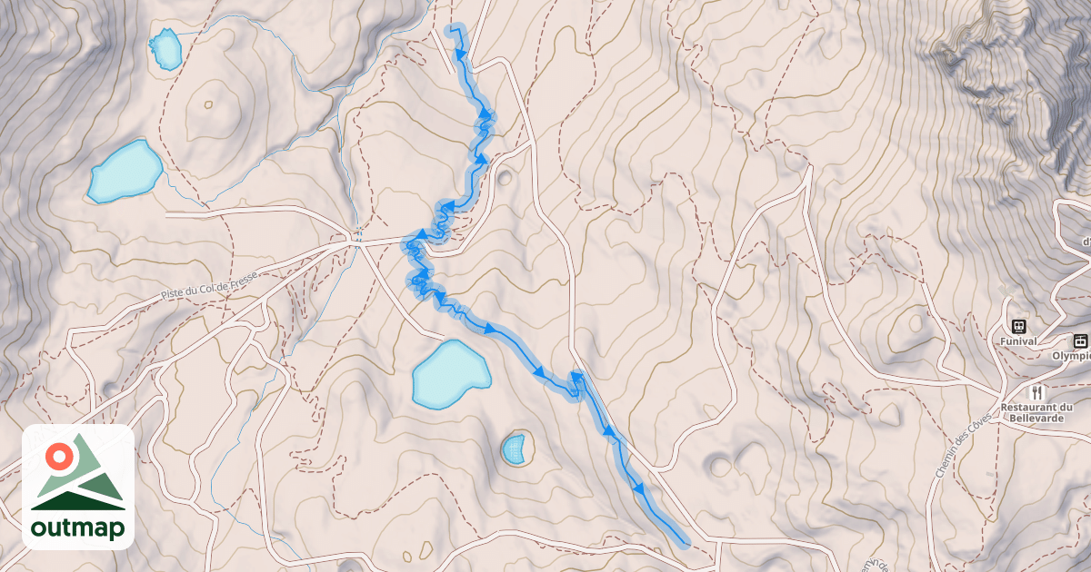 Map of Val Bleue