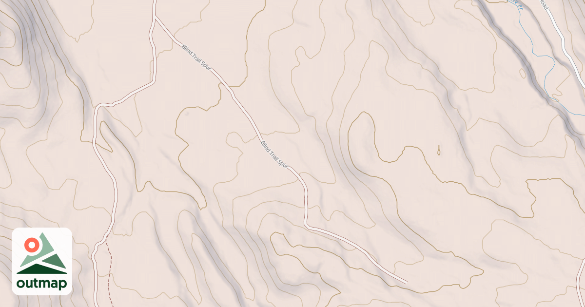 Map of BLIND TRAIL SPUR