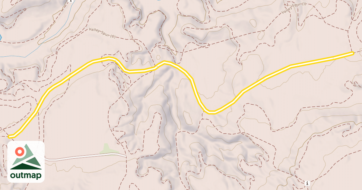 Map of Valley Spur Bike Loops 2 & 3 (B)