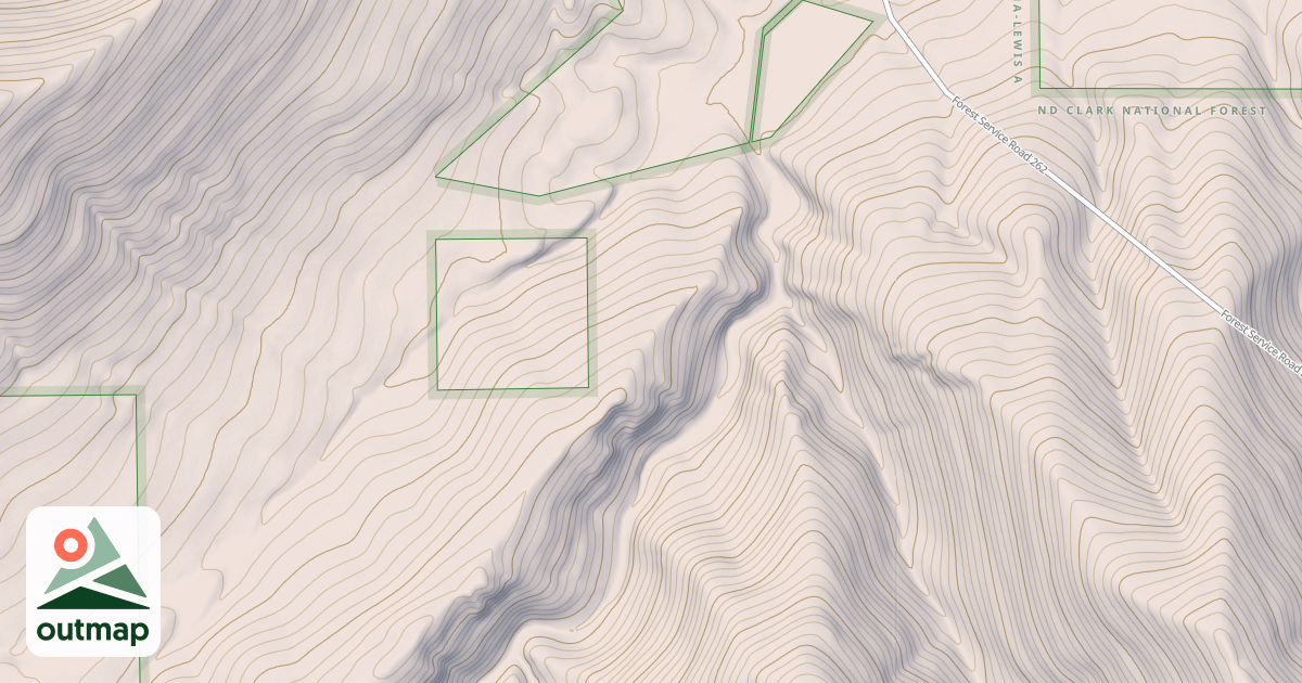 Map of FRENCHIES COULEE