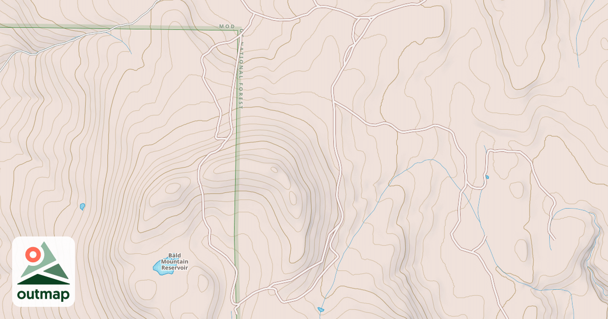 Map of BALD MTN