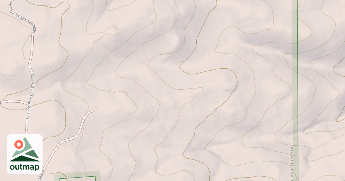 Map of CHIMNEY PARK SPUR EB