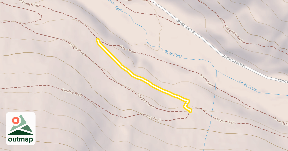 Map of Ferrin's Trail