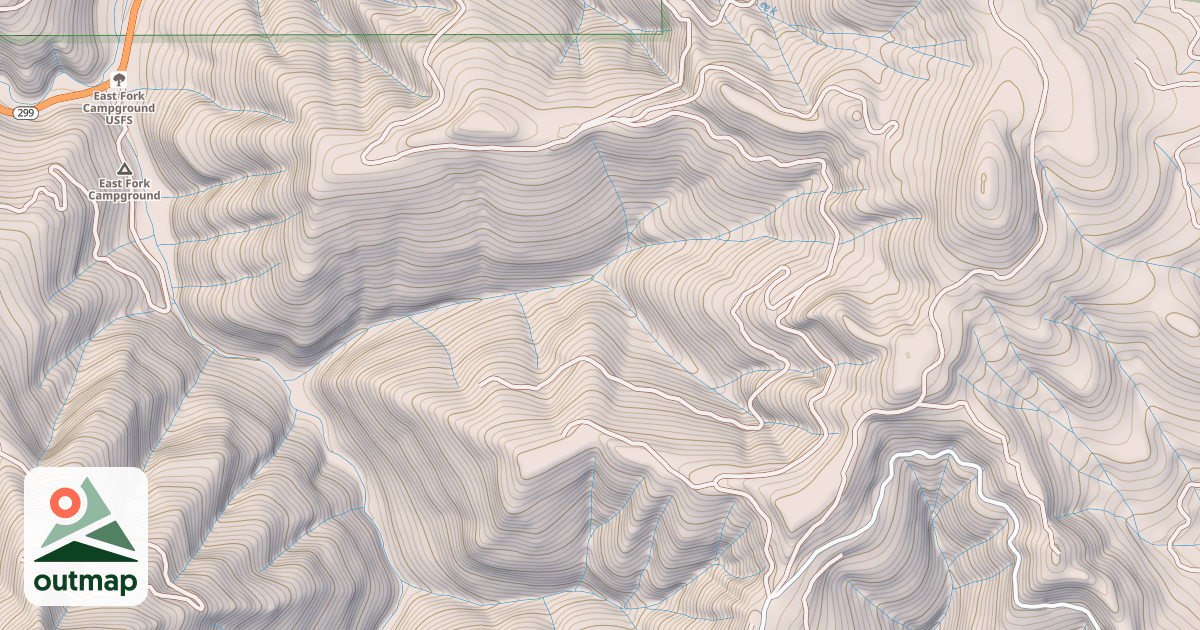 Map of EAST FORK