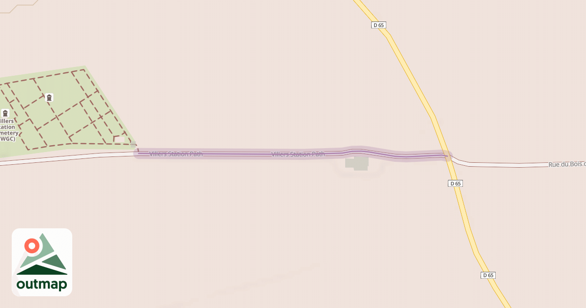Map of Villers Station Path