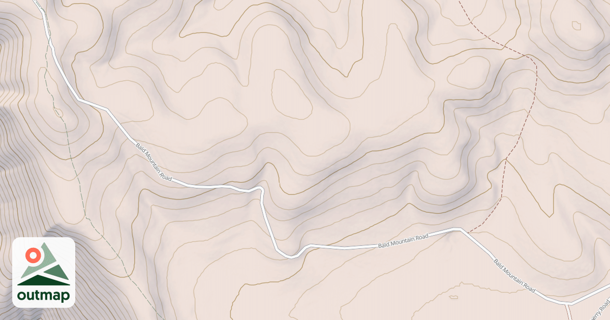 Map of BALD MOUNTAIN
