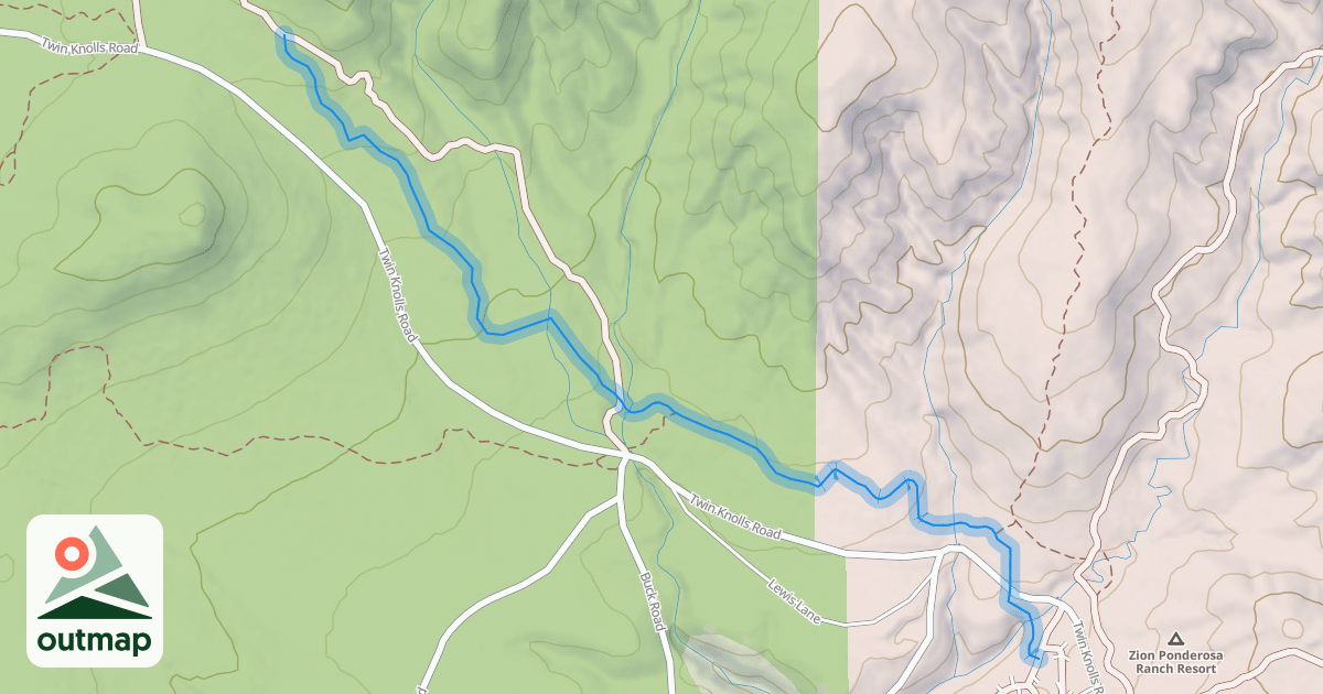 Map of Big Toe Trail