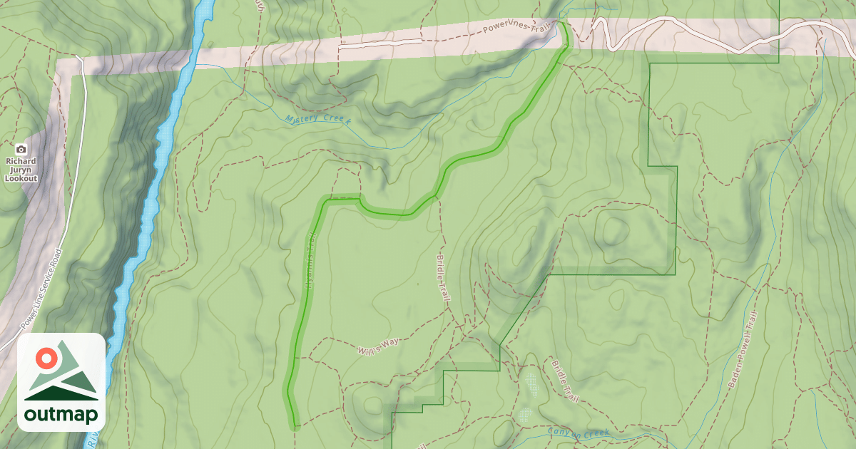 Map of Hyannis Trail