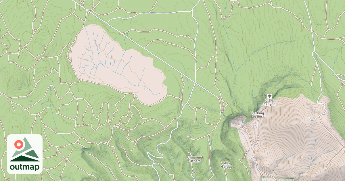 Map of A-Sawmill Cutoff Sm