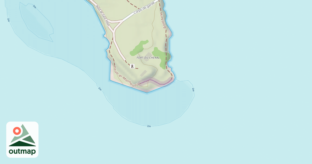 Map of Poull ar Morhouc'h