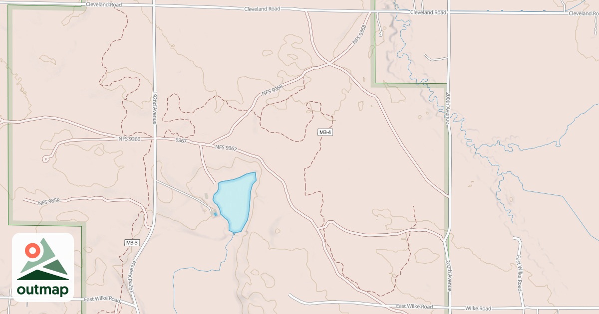 Map of HORSESHOE MOTORCYCLE TRAIL