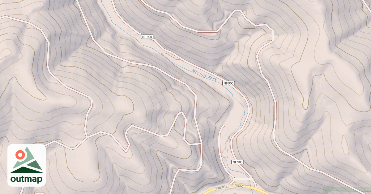 Map of MCCULLY FORK C.G.