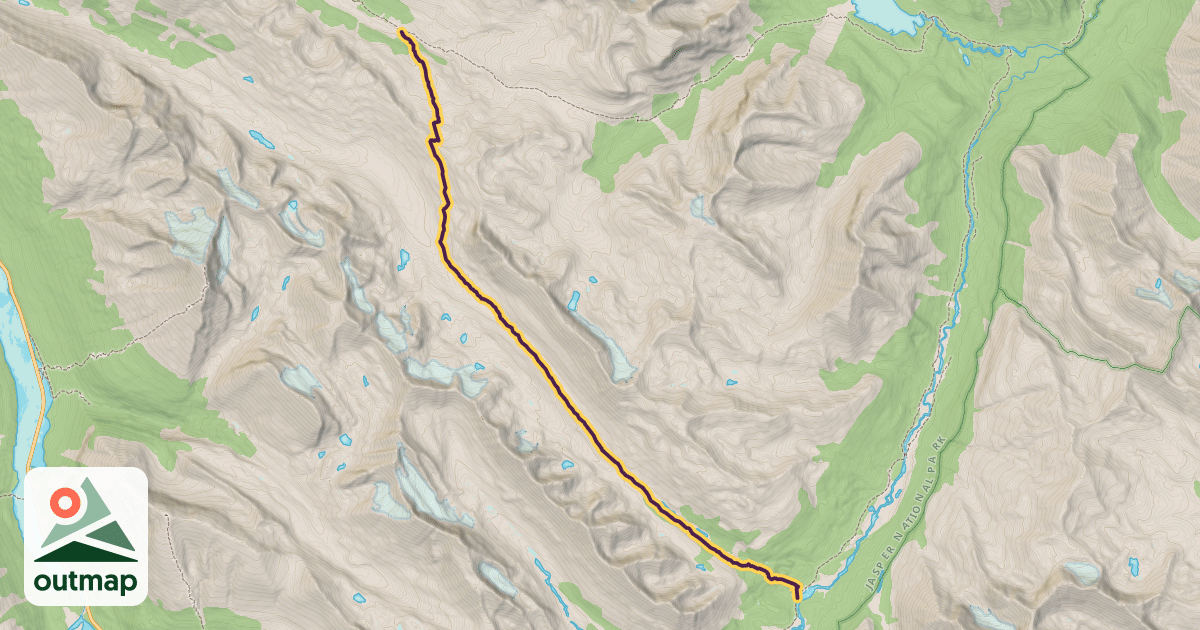 Map of Jonas Pass trail