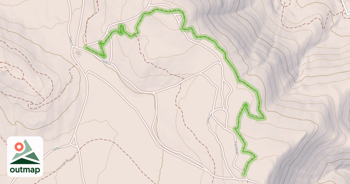 Map of Bugs Bunny Trail